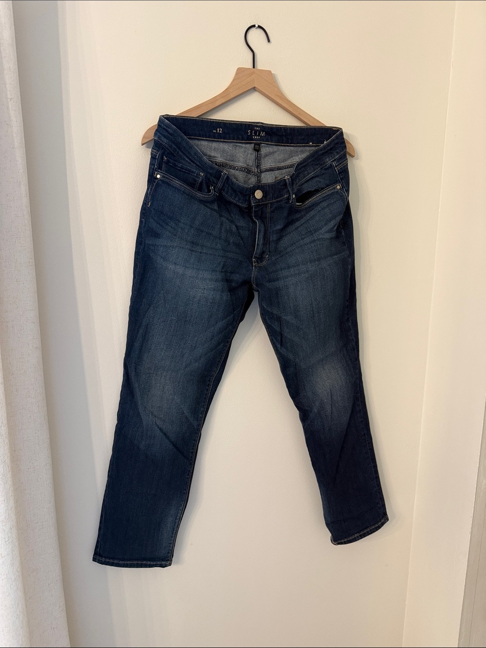 White House Black Market Dark Indigo Boyfriend Jeans